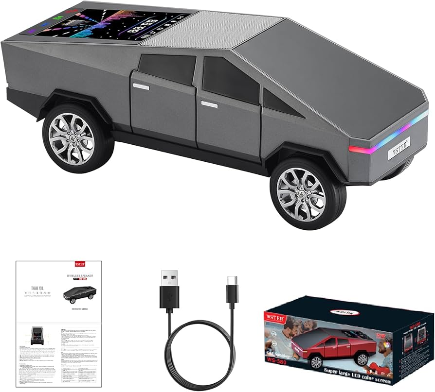 Ws-580 Cyber Truck Shaped Wireless Bluetooth Speaker (10W)