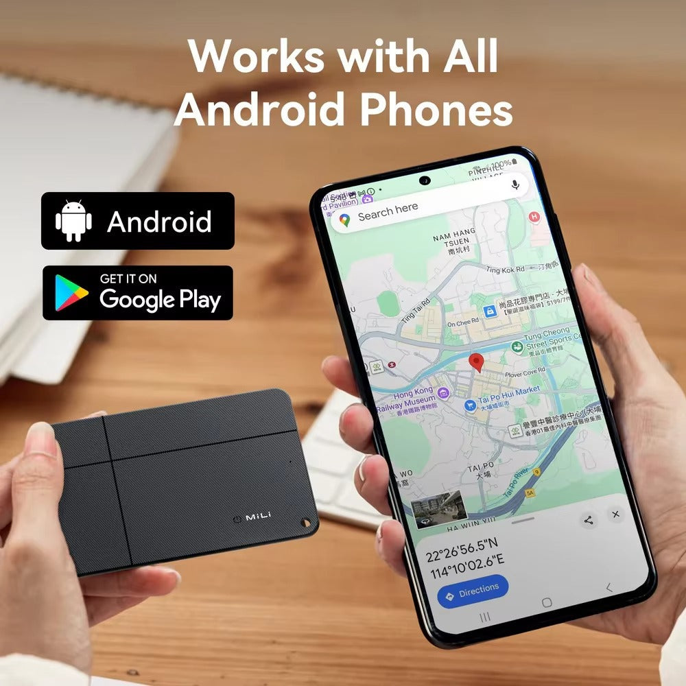 MiLi Anti-Lost Smart Card Tracker – Works with Apple Find My & Android Find Hub